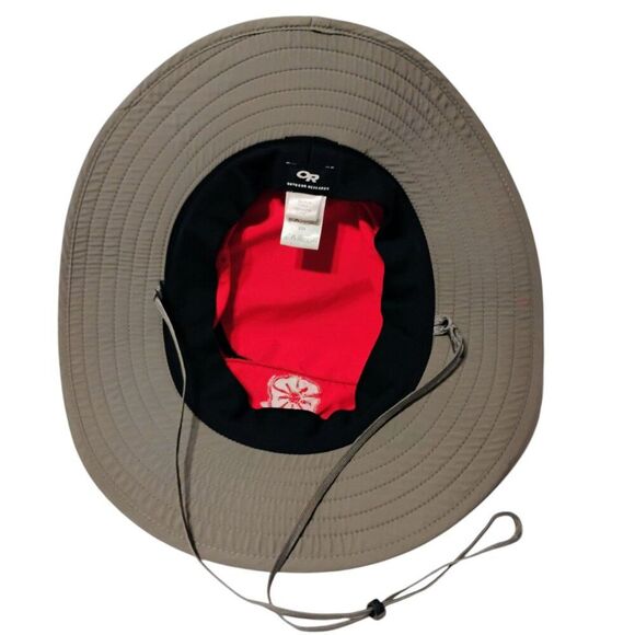 Outdoor Research Hat Solar Roller Adjust Elastic Chin Strap Crown Pink Gray M - Picture 5 of 11